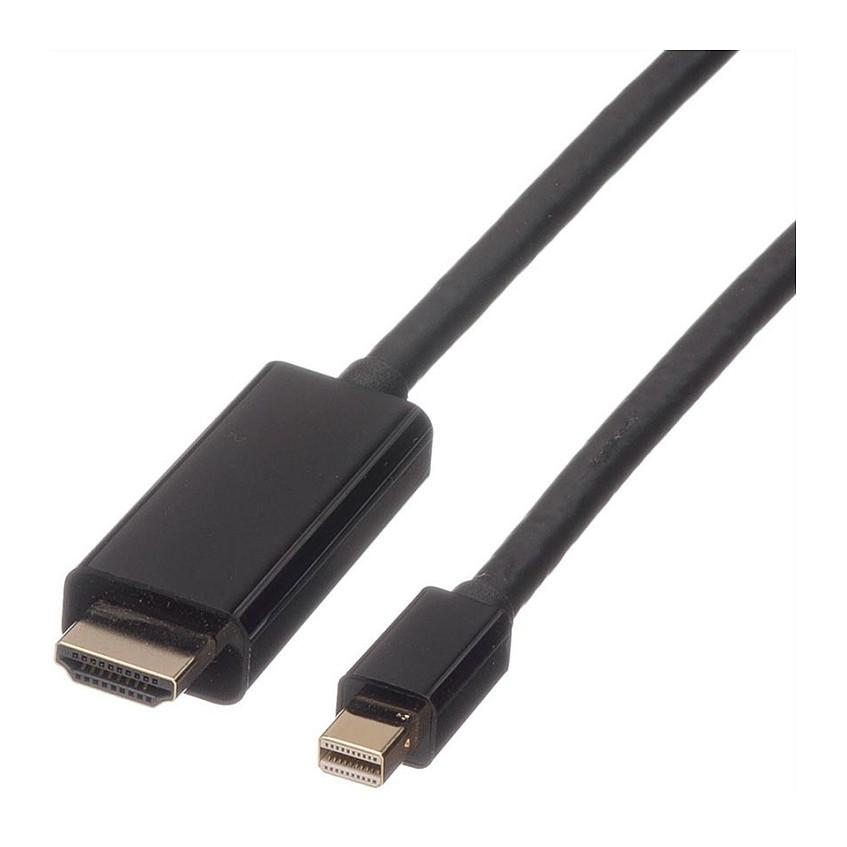 Mini DisplayPort-kabel ROLINE Mini DP-UHDTV - sort, 3 m