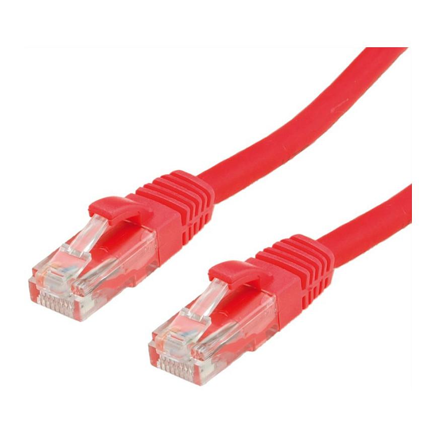 Patchkabel VALUE Cat.6A U/UTP RJ-45 0,3 m - rød
