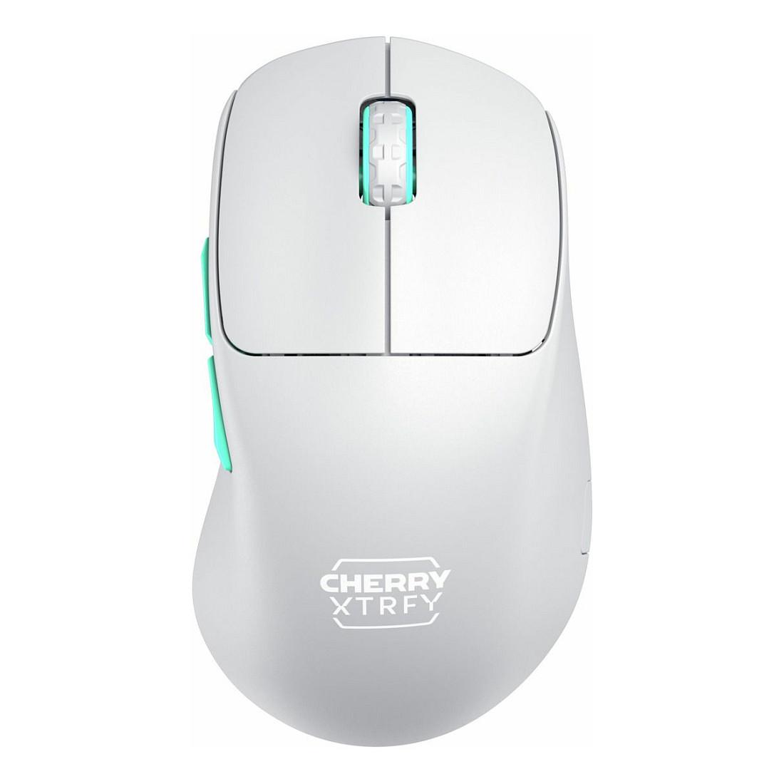 CHERRY Xtrfy M64 - Mus - ergonomisk - optisk - 5 knapper - trådløs - 2.4 GHz - trådløs modtager (USB) - sort