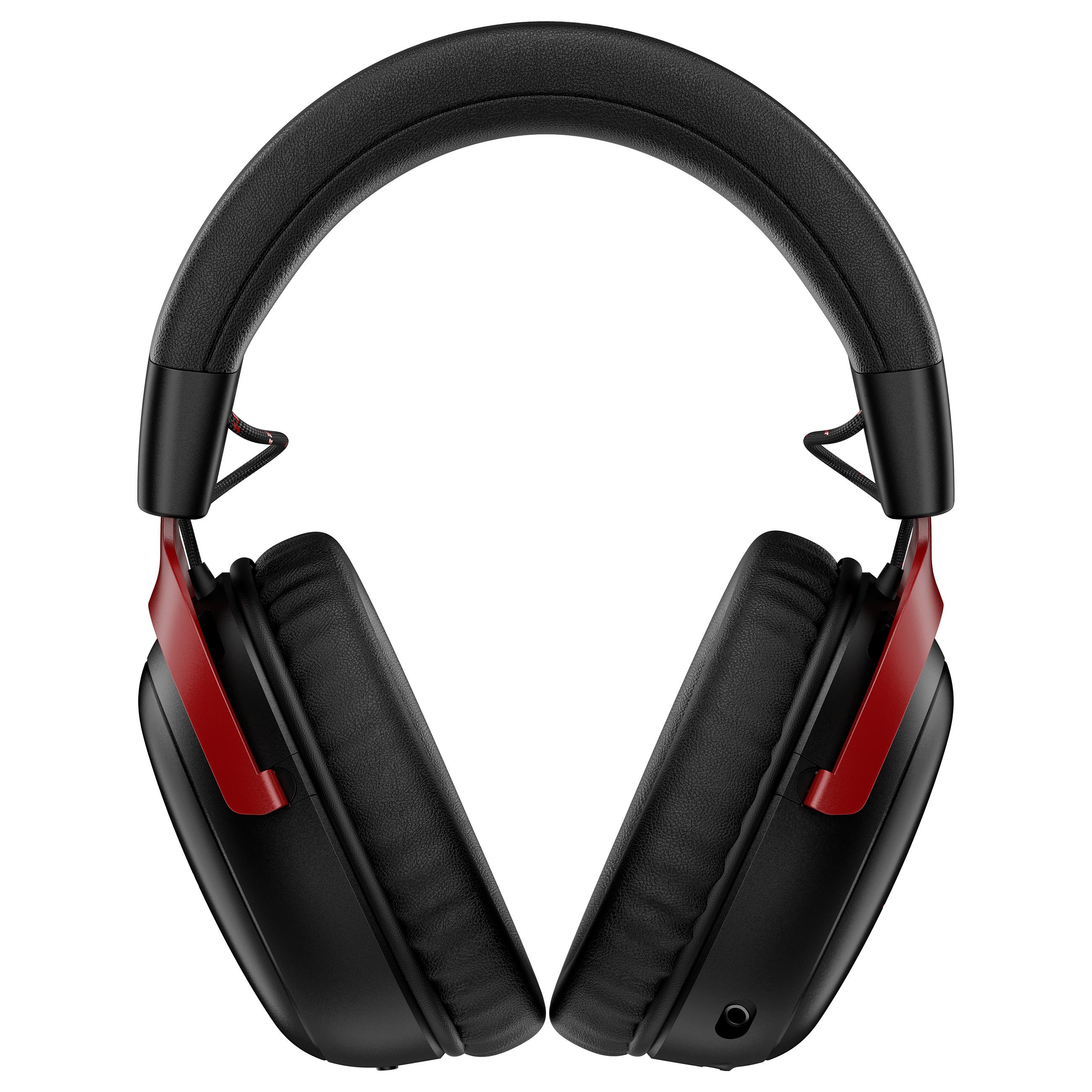 HyperX Cloud III S Trådløst Gaming Headset - 2.4GHz, 120 Timer - Sort/Rød