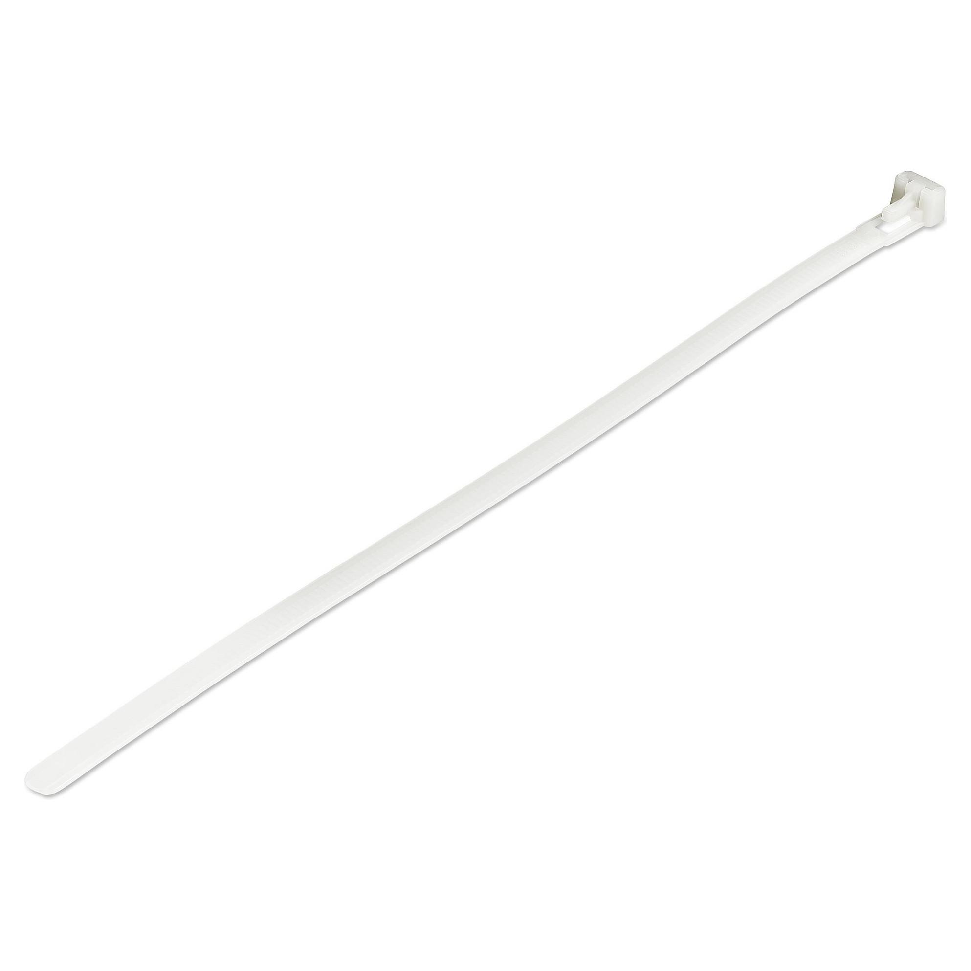 Kabelbindere StarTech.com CBMZTRB10 genanvendelige hvide - 100 stk.