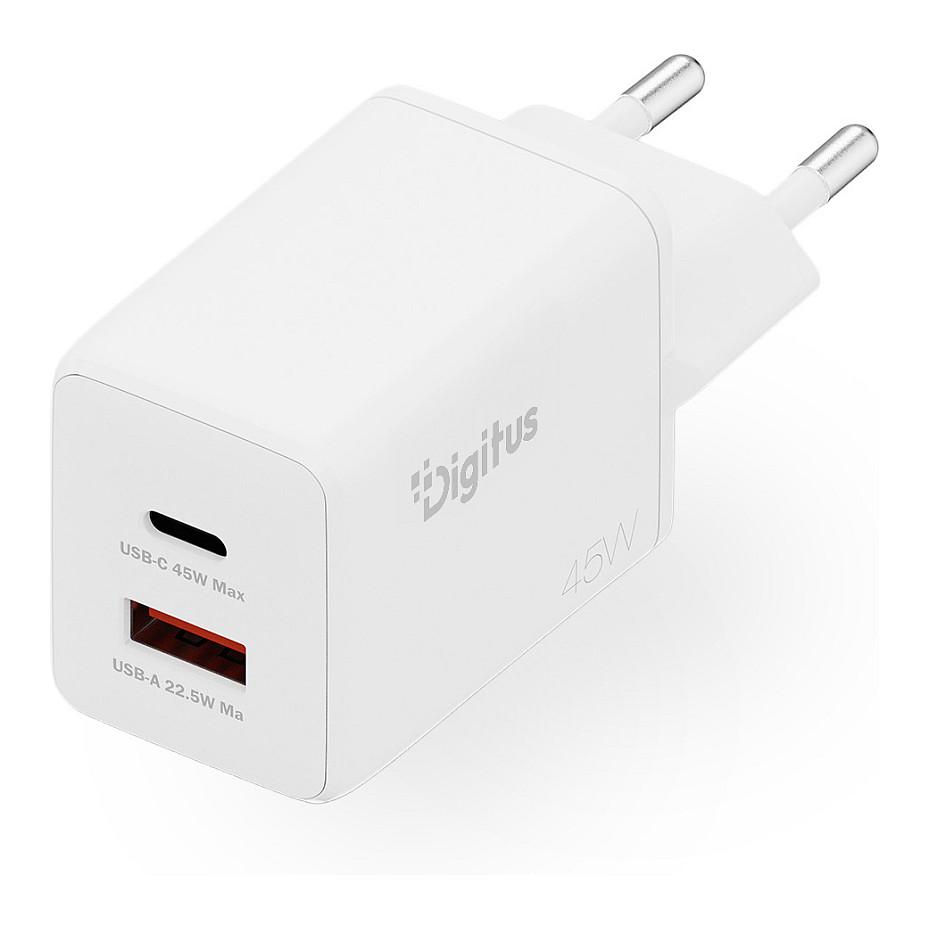 DIGITUS power adapter - GaN - USB-C USB - 45 Watt