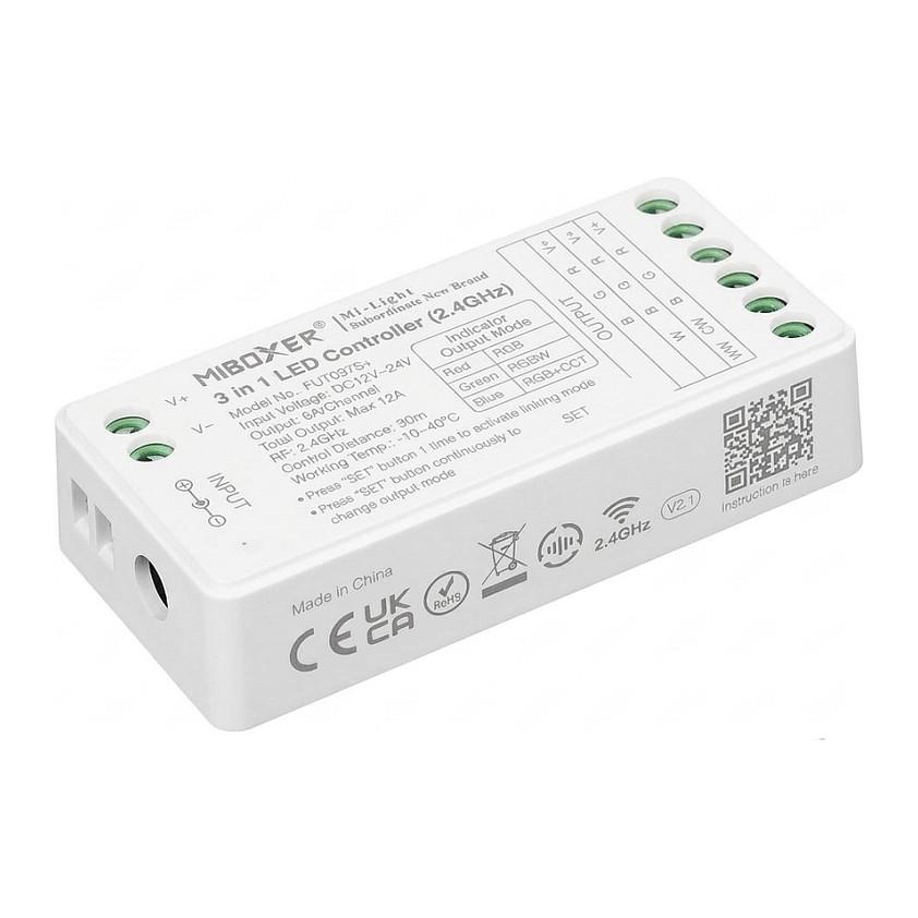 LED-controller Miboxer S-serie 3-i-1 RGB/RGB-W/RGB+CCT DC12/24 V