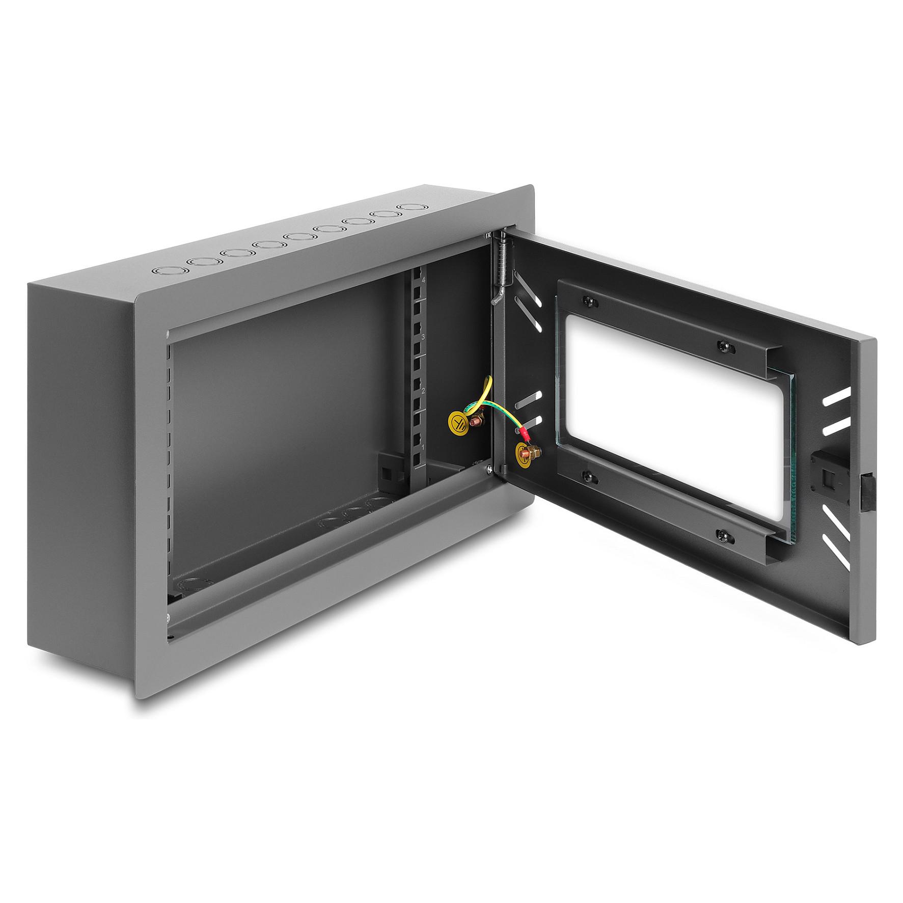 Delock 12" Network Cabinet / Control Cabinet with removable Front Cover 4U black