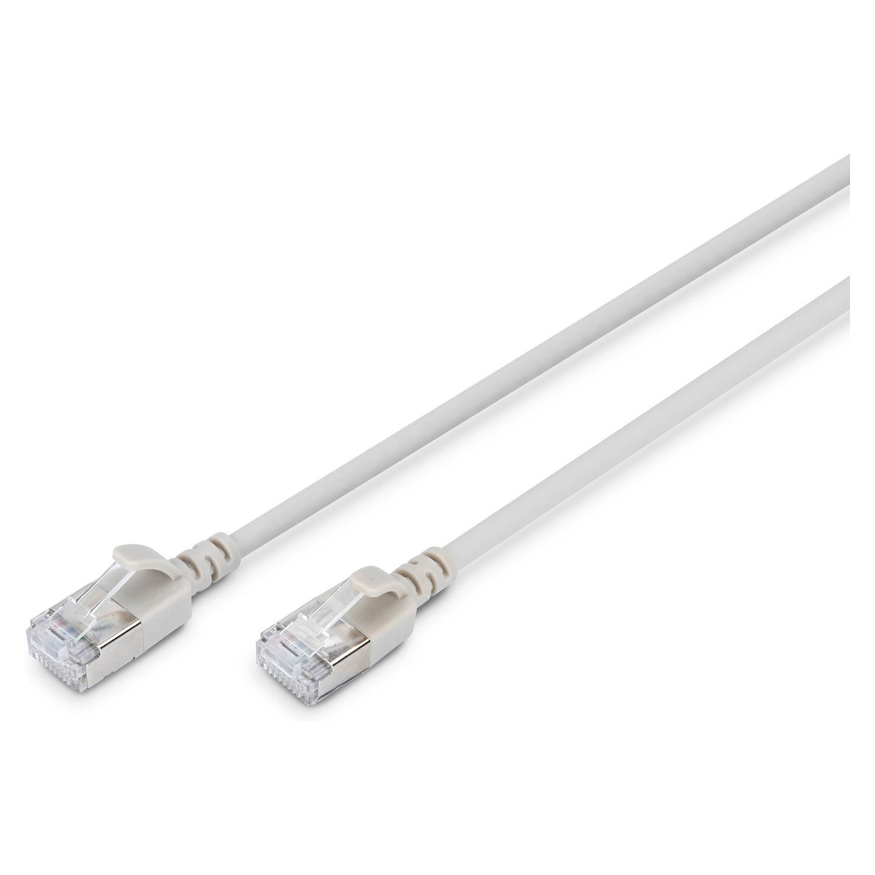 Patchkabel Digitus CAT 6A F/FTP Slim 1,5 m - grå