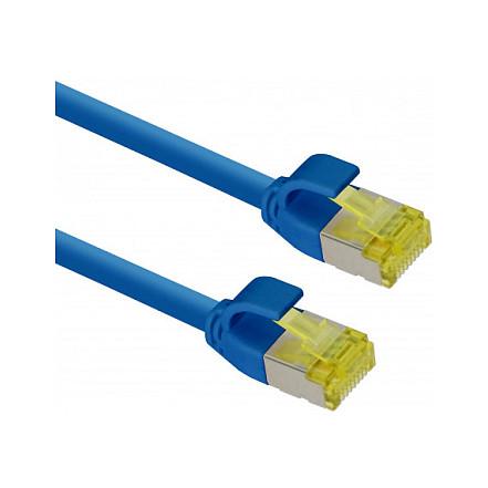 Patchkabel Helos 333083 Cat.6a ultraslim - blå, 3 m