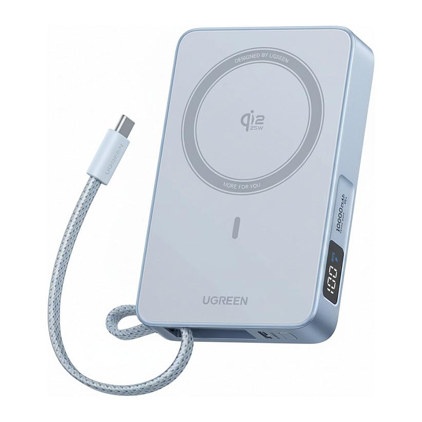Ugreen MagFlow Trådløs power bank 10000mAh 30Watt 1xUSB-C Blå