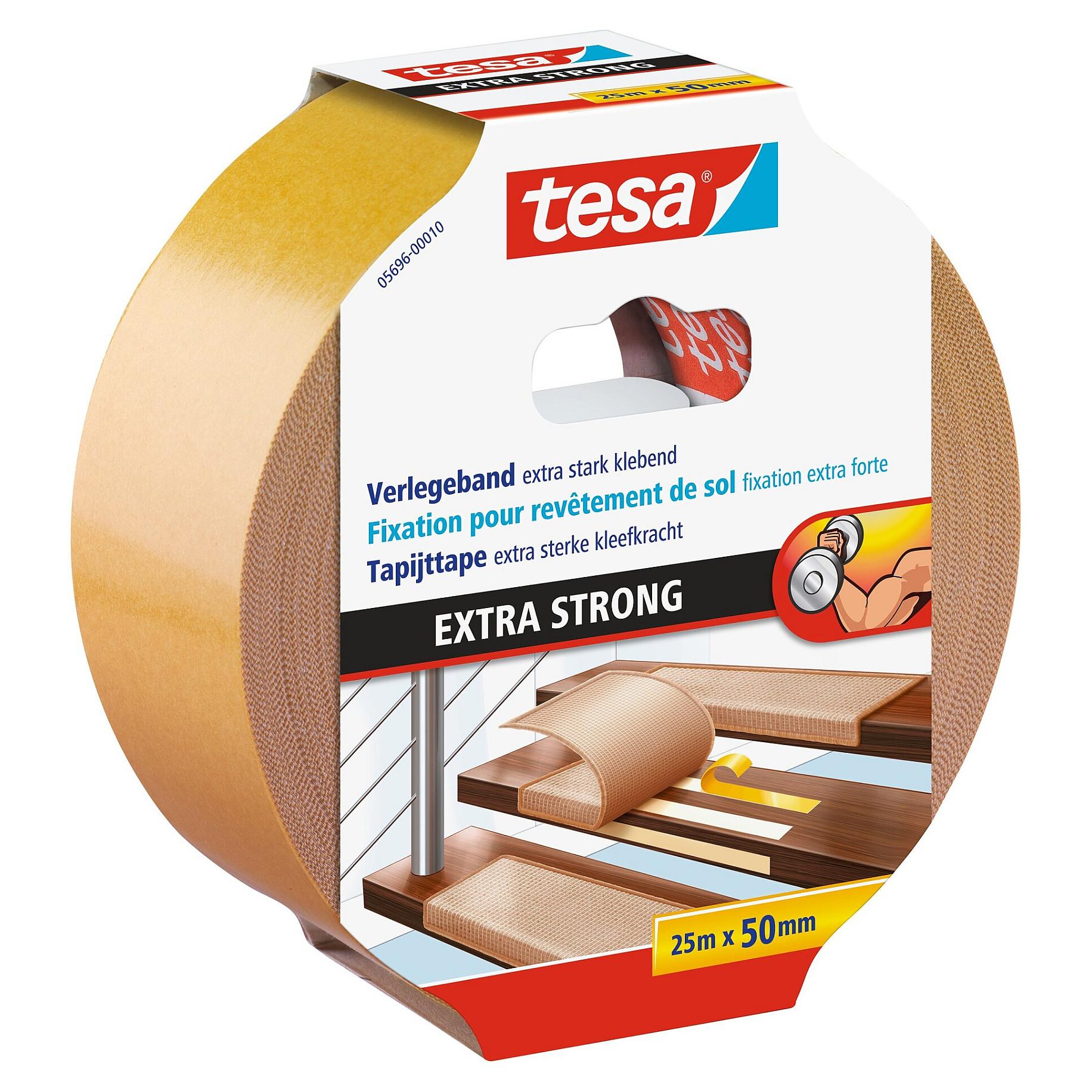 TESA 5696, Hvid, Fastgørelse, Polypropylen (PP), 20%, 25 m, 50 mm