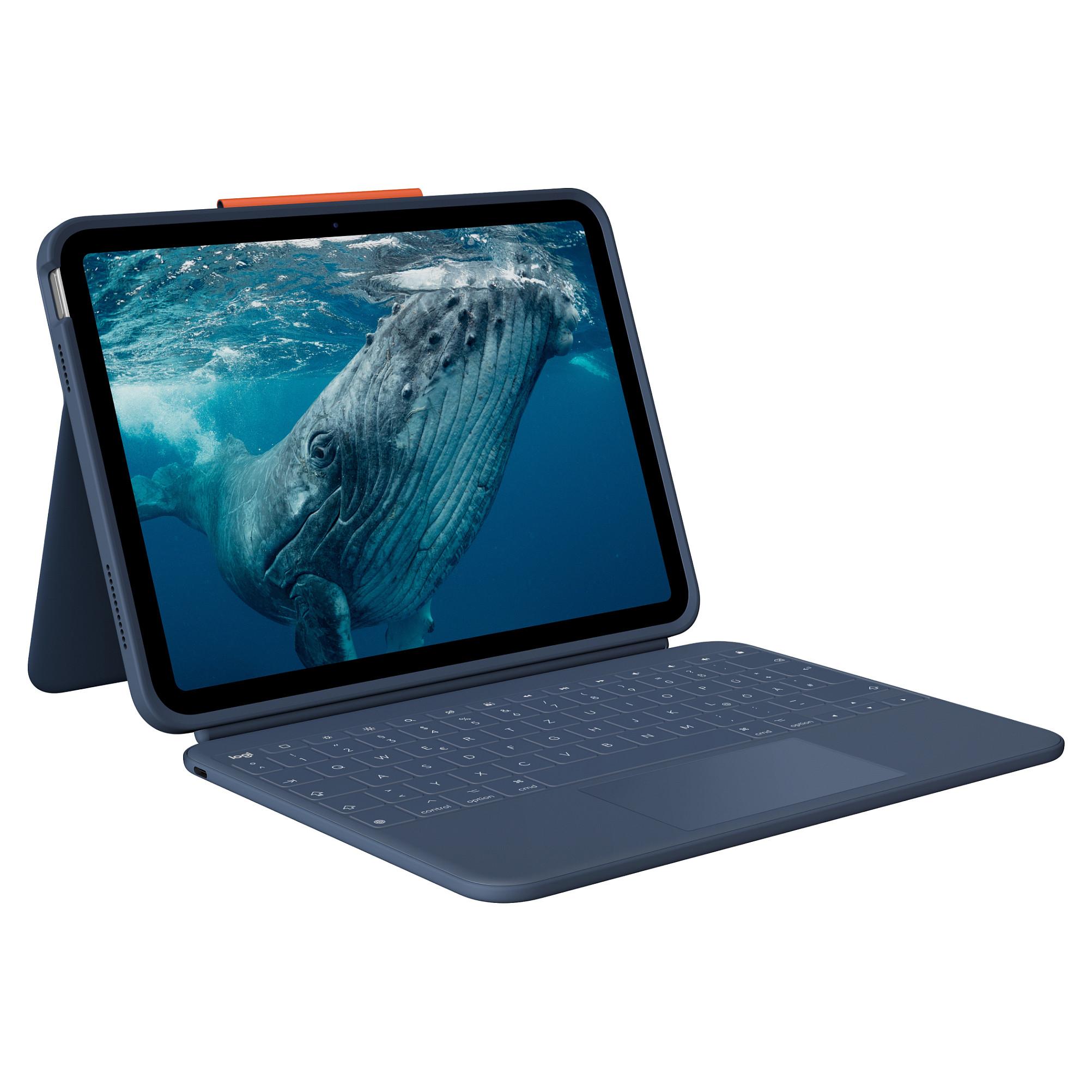 Tastaturcover Logitech Rugged Combo 4c Touch - CLASSIC BLUE (DE)