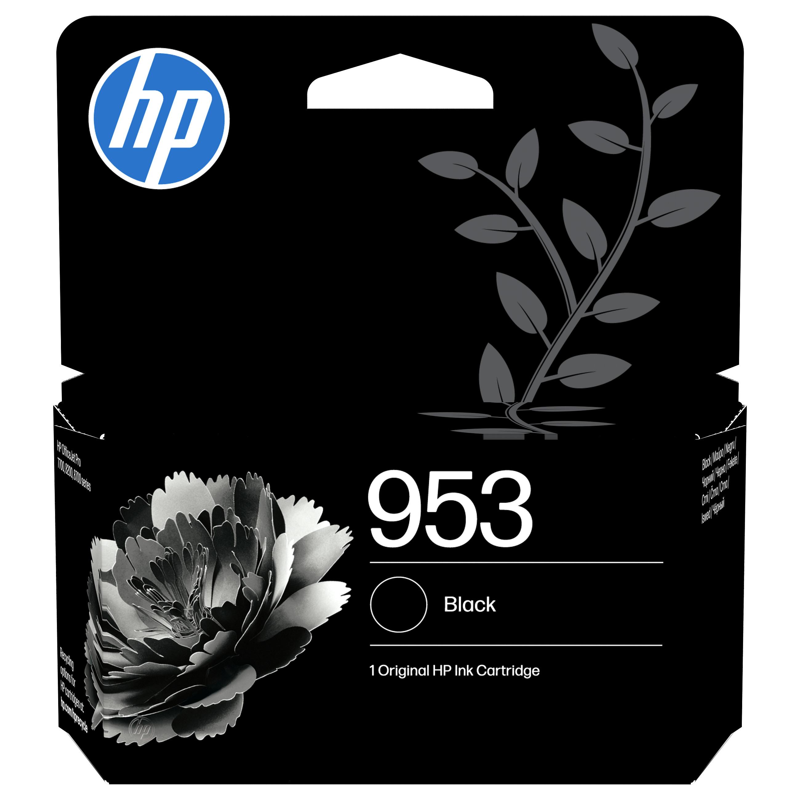 Hp Blæk Sort 953 1k - Officejet Pro 8710/8720/8730/8740