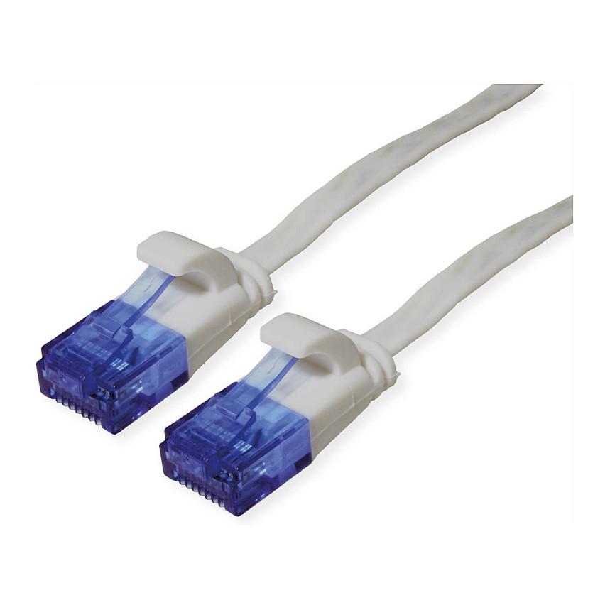 Patchkabel VALUE Cat.6A U/UTP fladt - grå, 3 m
