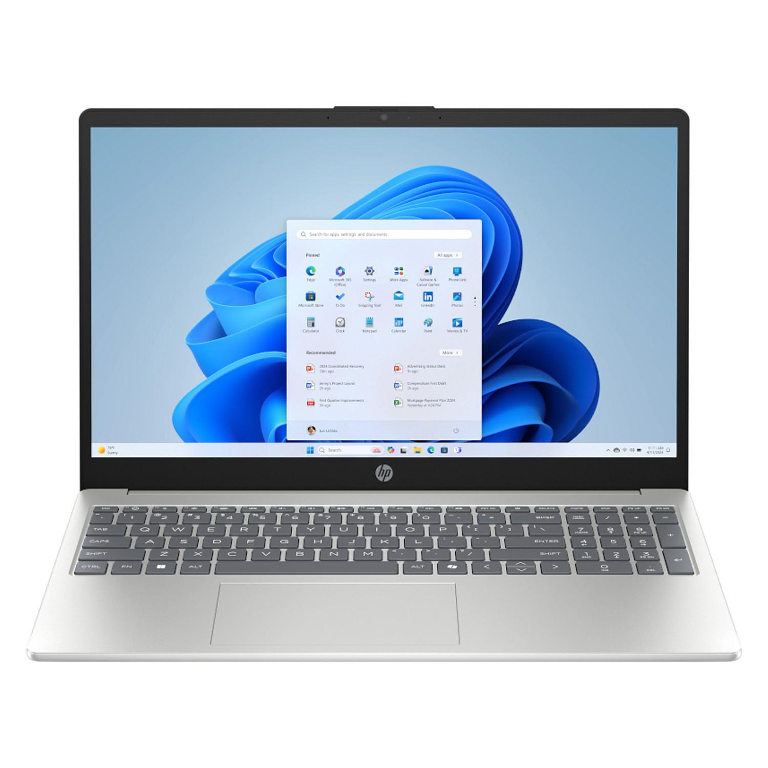 HP 15,6" FHD Laptop silber R5-7520U 8GB/512GB SSD Win 11 15-fc1451ngx
