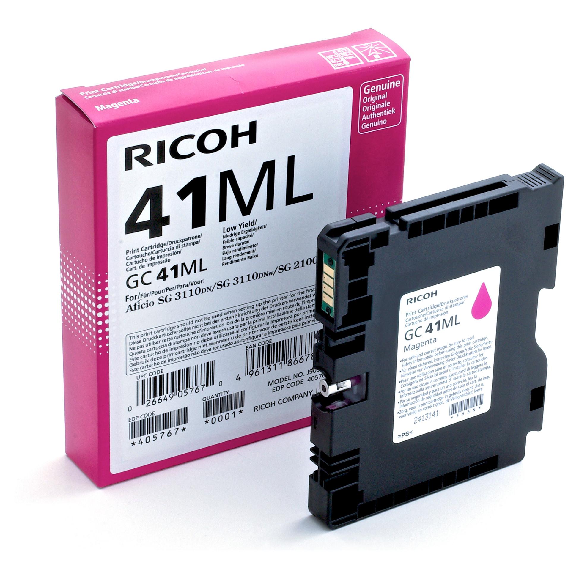 Ricoh Gelpatron magenta, 600 sider 405767 Modsvarer: N/A