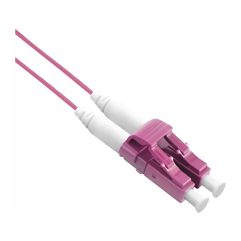Fiberoptisk kabel ROLINE SLIM OM4 LC/LC 5 m - violet