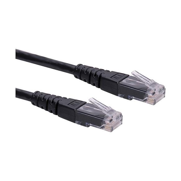 Netværkskabel ROLINE Cat.6 Class E U/UTP RJ-45 1 m - sort