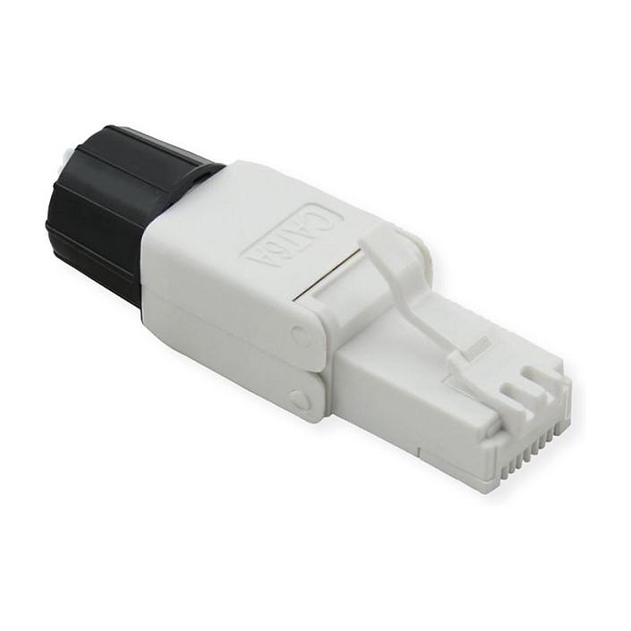 RJ-45 stik ROLINE Kat 6A Class EA UTP - hvid