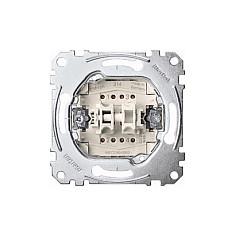 Dobbelt trykknapindsats Merten MEG3155-0000 - metallic