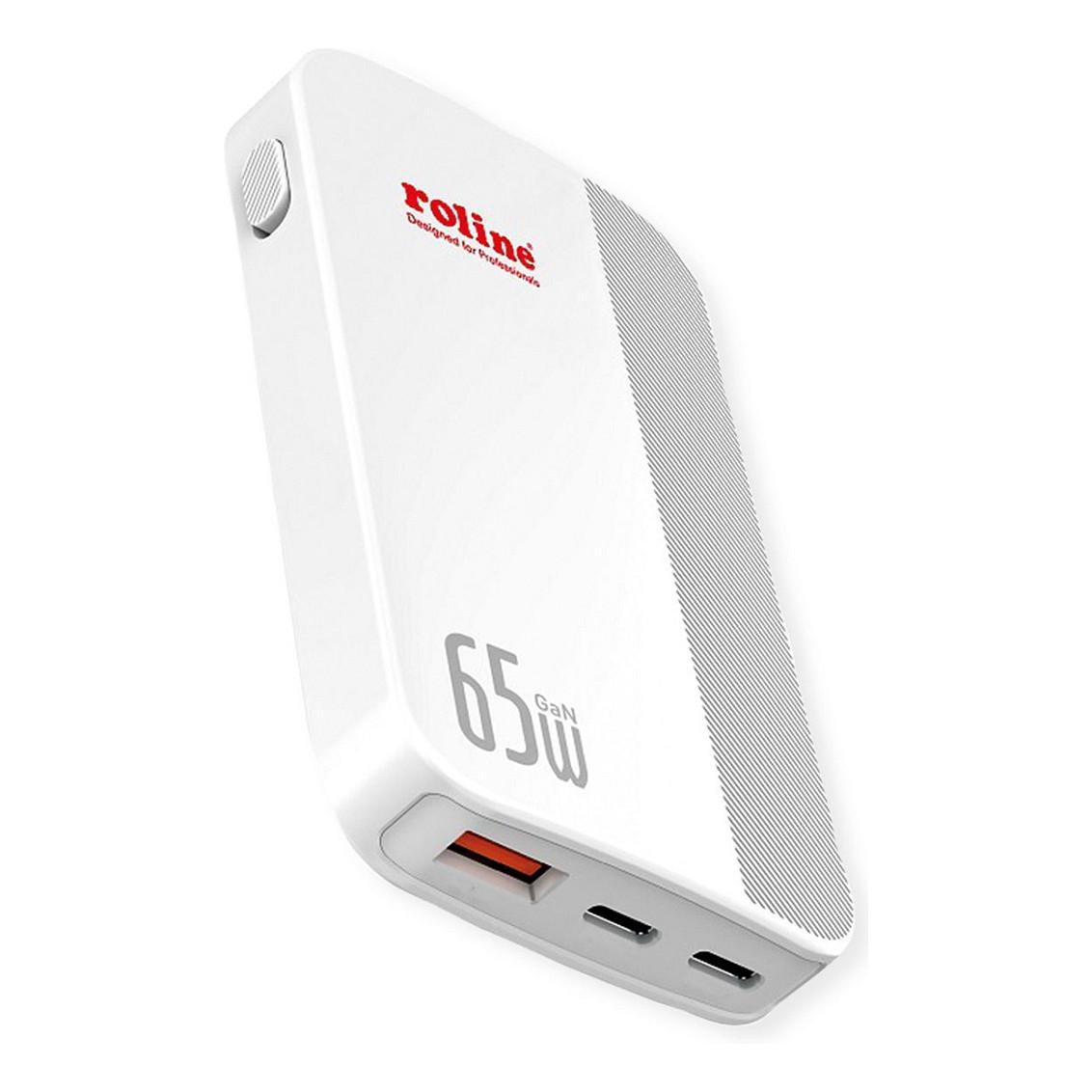 USB-oplader ROLINE 65 W med foldbart Euro-stik