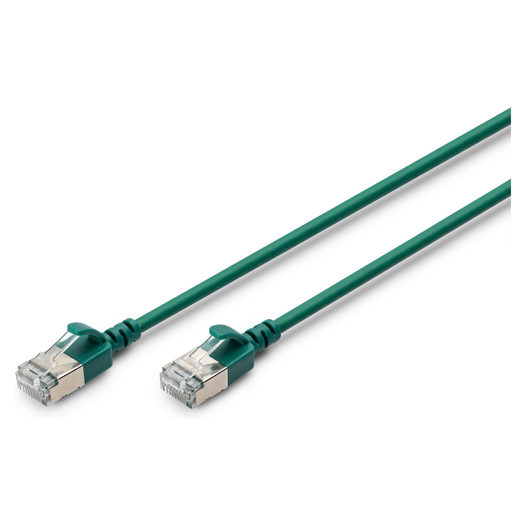 Netværkskabel Digitus CAT 6A F/FTP Slim 1,5 m - grøn