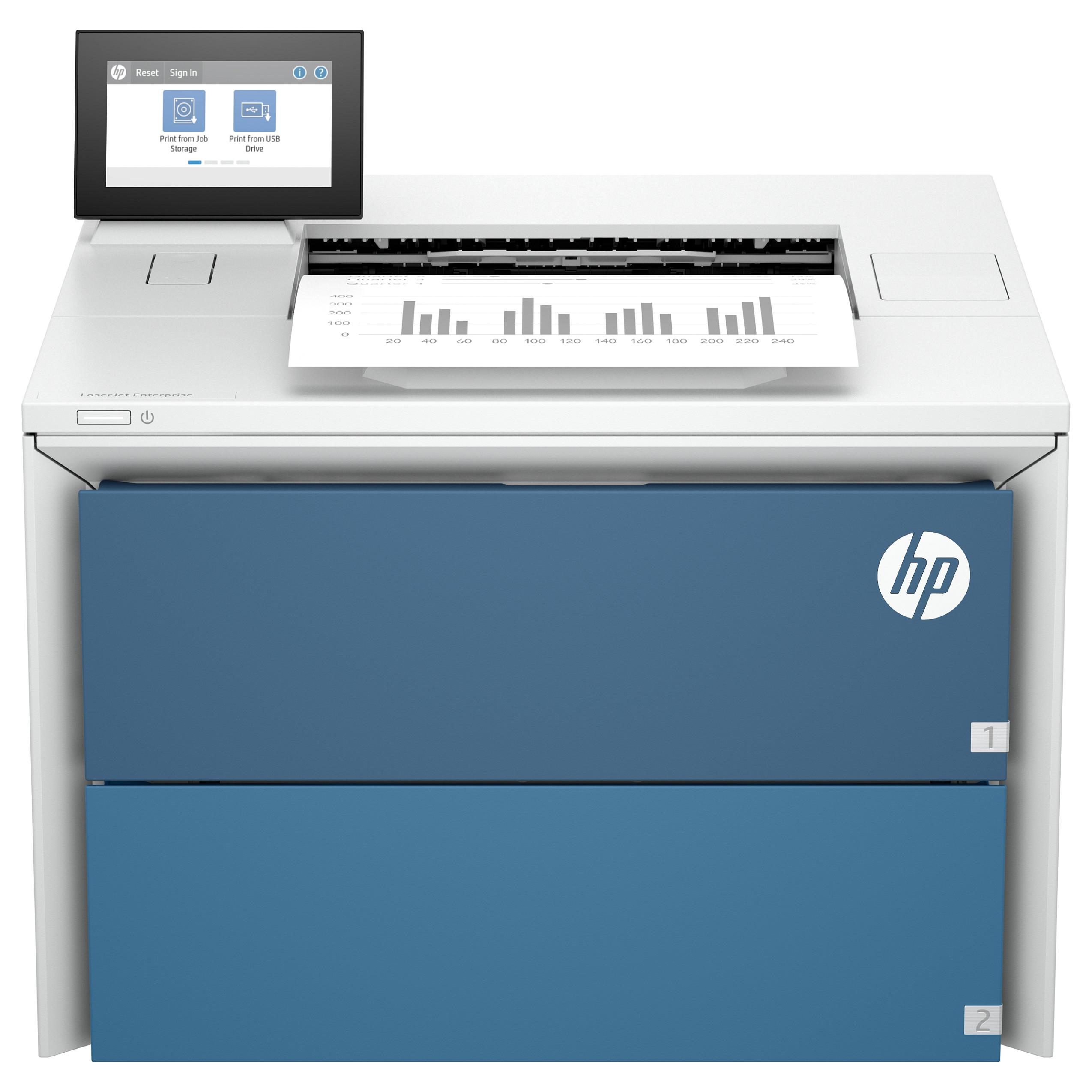 HP LaserJet Enterprise 5502dn - Printer - S/H - Duplex - laser - A4/Legal - 1200 x 1200 dpi - op til 52 spm - kapacitet: 650 ark - Gigabit LAN, USB 3.0, USB 2.0 vært, USB 3.0 vært