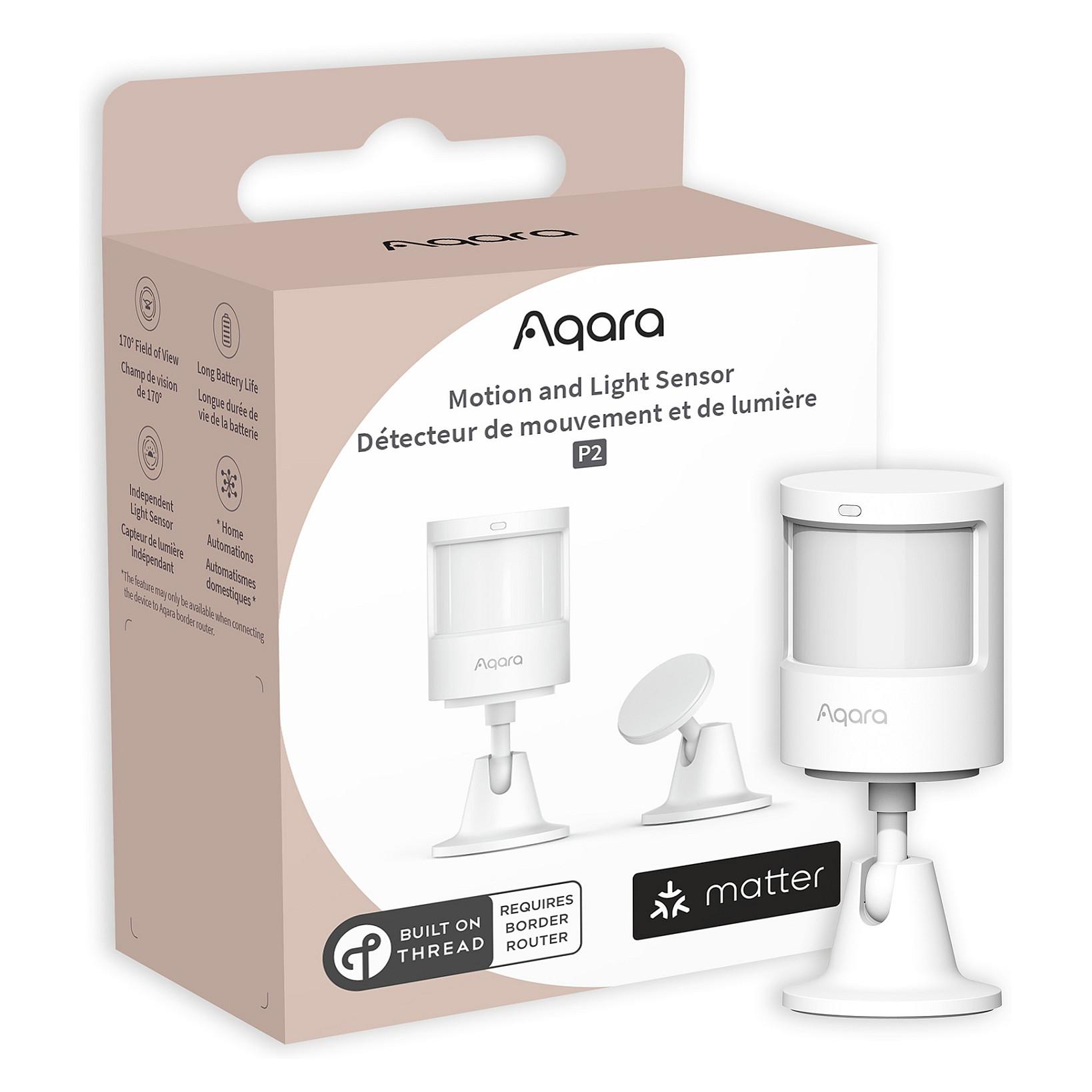 Aqara Motion and Light Sensor P2, bevægelse- og lyssensor, Thread/Matter, hvid