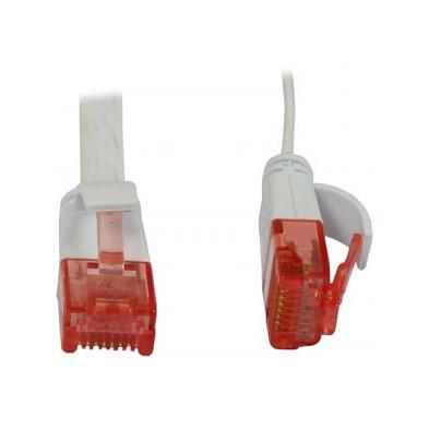 Patchkabel RJ45 CAT6 250Mhz 3m weiss UTPUUTP PVC Flach Synergy 21