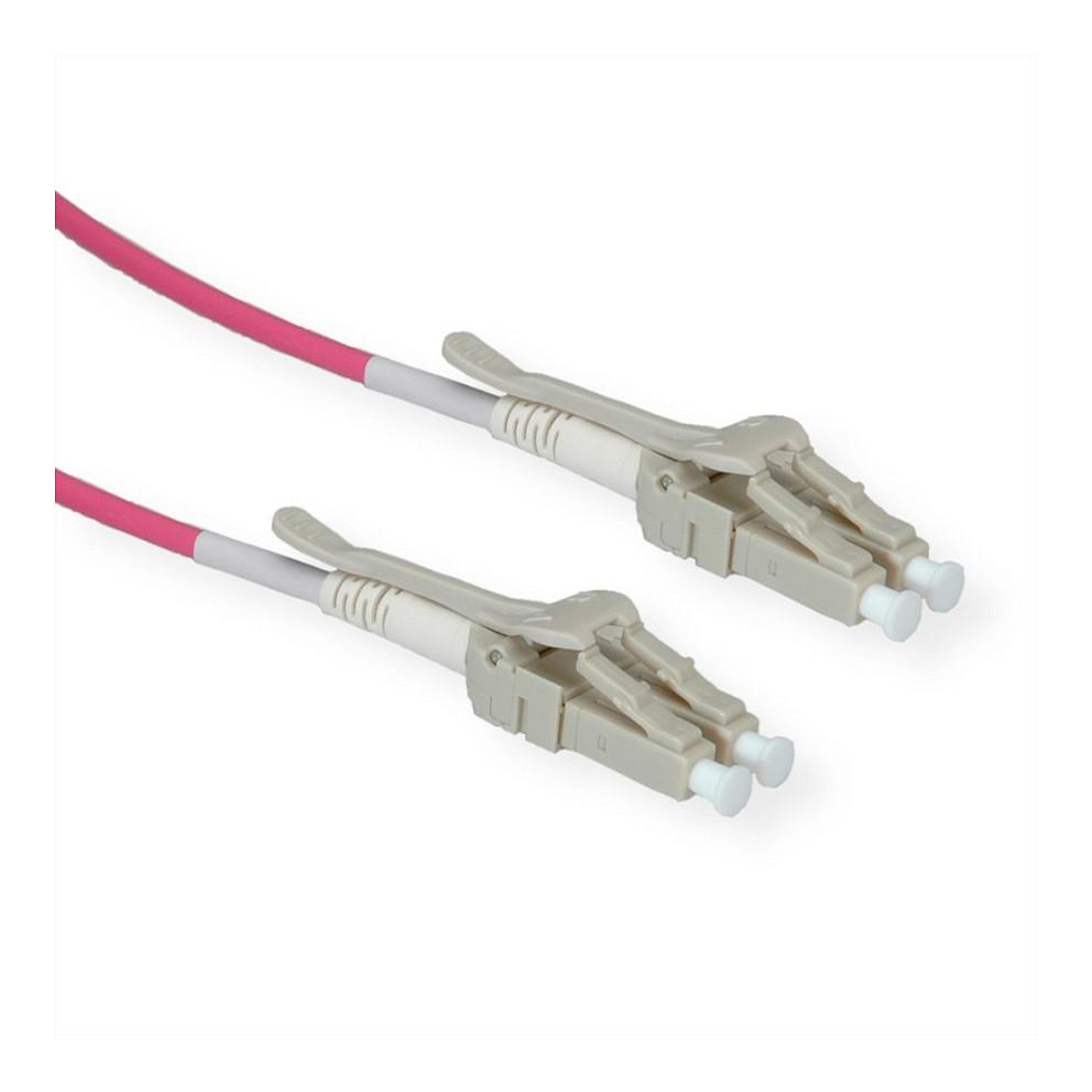 Fiberoptisk kabel ROLINE OM4 LC/LC - violet, 7 m