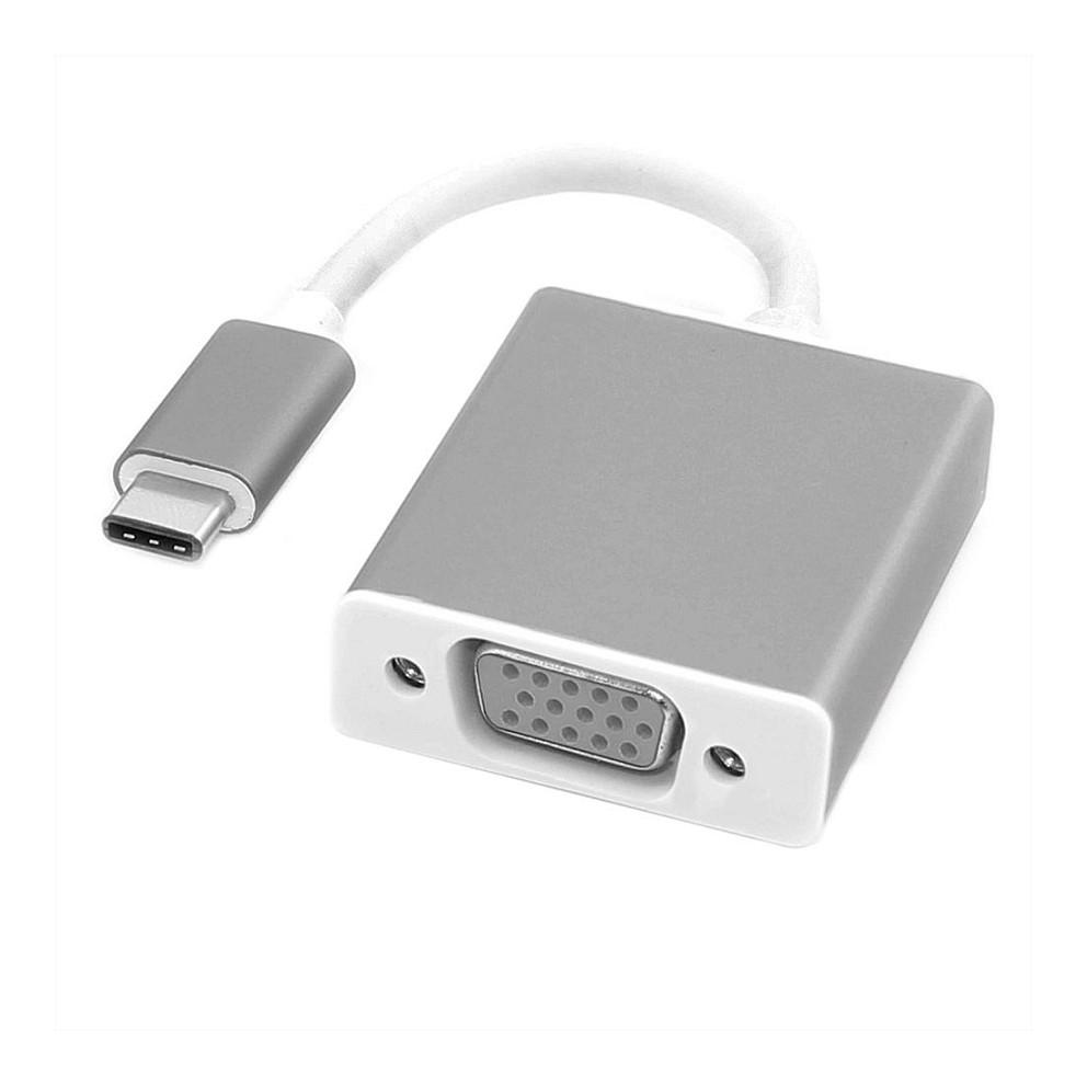 Displayadapter ROLINE USB Type-C til VGA - sølv