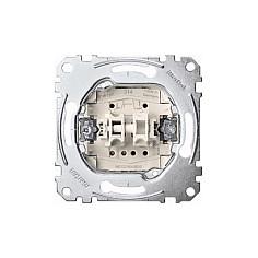 Rulleskodde-trykknapindsats Merten MEG3755-0000 - metallic