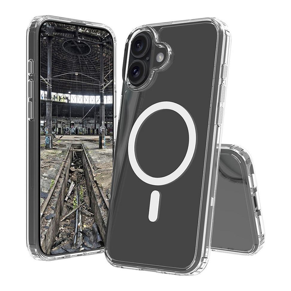 Mobilcover JT BERLIN Pankow Clear MagSafe til Apple iPhone 16 Plus - transparent