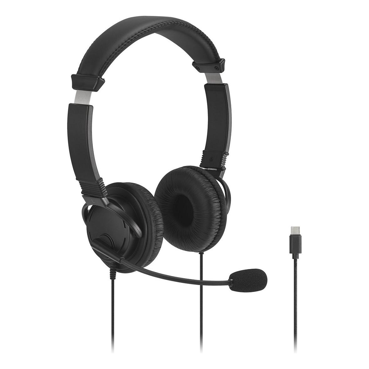 Headset Kensington Classic EQ USB-C med mikrofon og lydstyrkekontrol