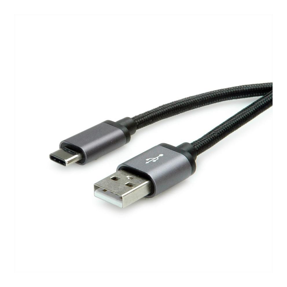 USB 2.0-kabel ROLINE USB-C til USB-A - 1,8 m