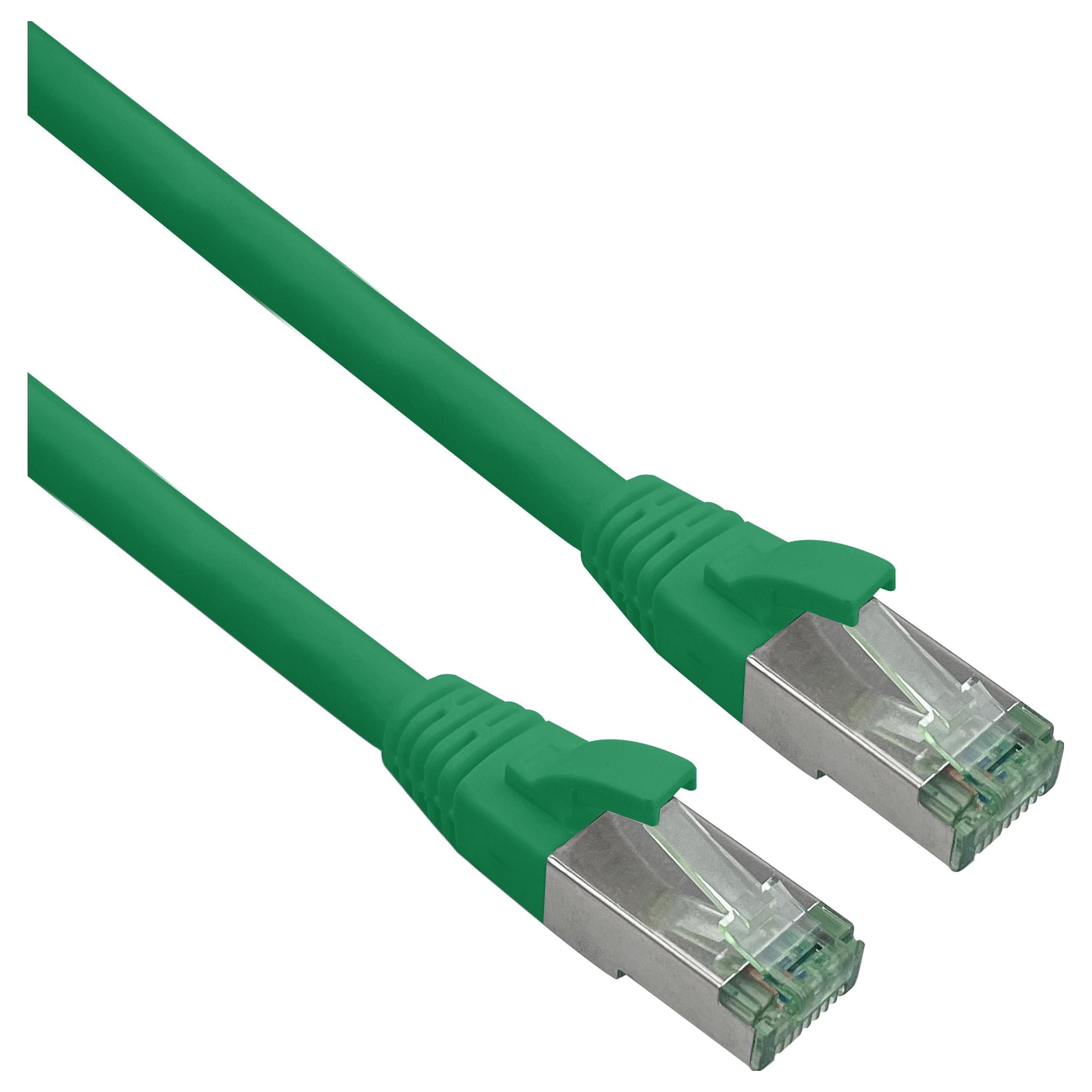 Patchkabel Helos 363717 Cat.7 S/FTP - grøn 0,5 m