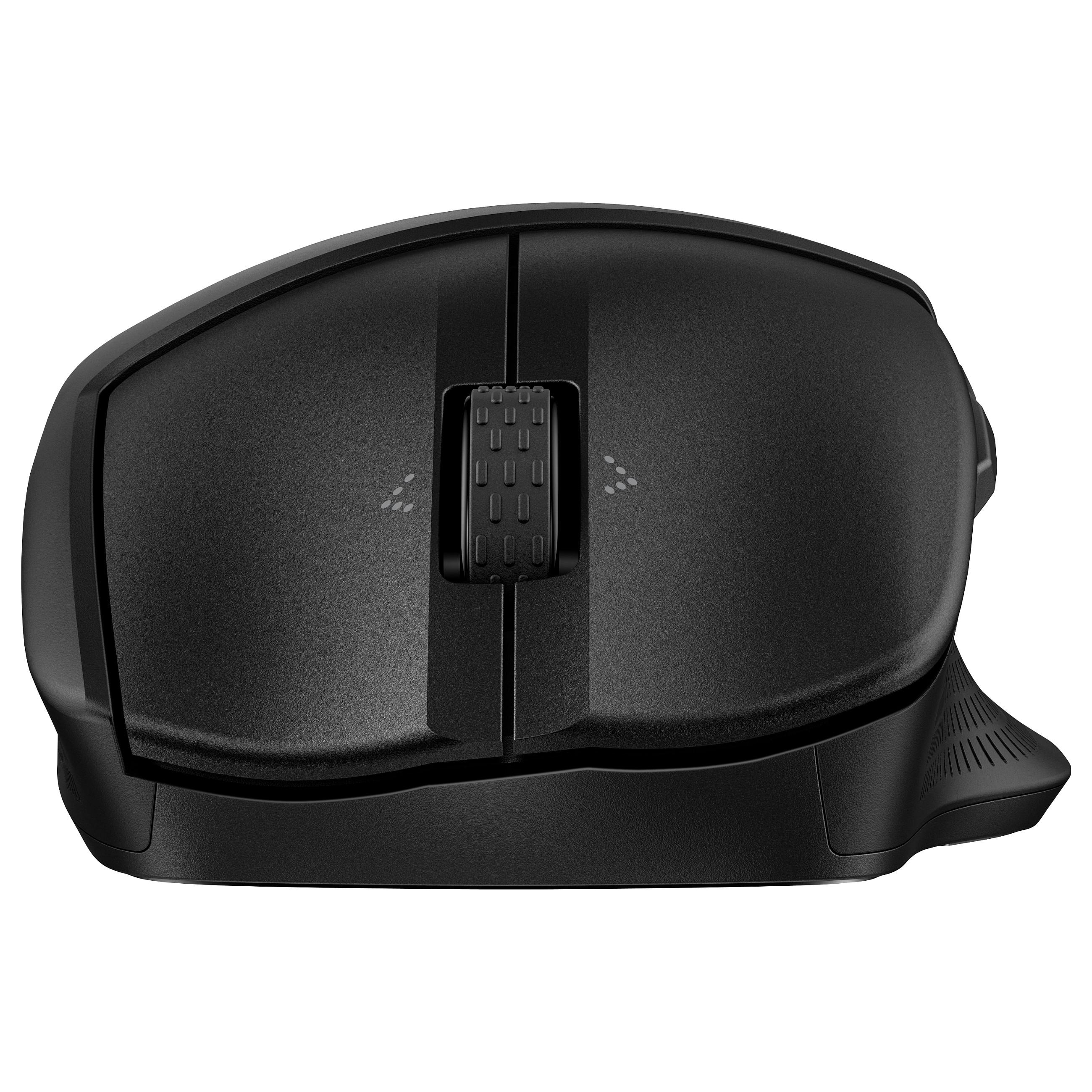 HP 685 Comfort - Mus - dobbelt funktion - 7 knapper - trådløs - Bluetooth - trådløs modtager (USB) - sort - Smart Buy