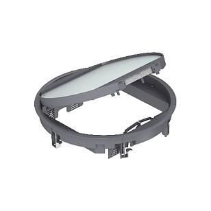 Apparatindsats OBO GESR9-2U12T 9011 - 324 x 324 x 68 mm