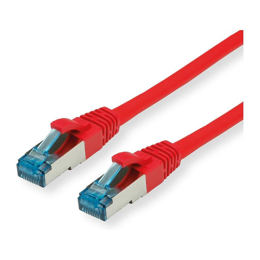 Patchkabel VALUE Cat.6A S/FTP LSOH - rød, 0,15 m