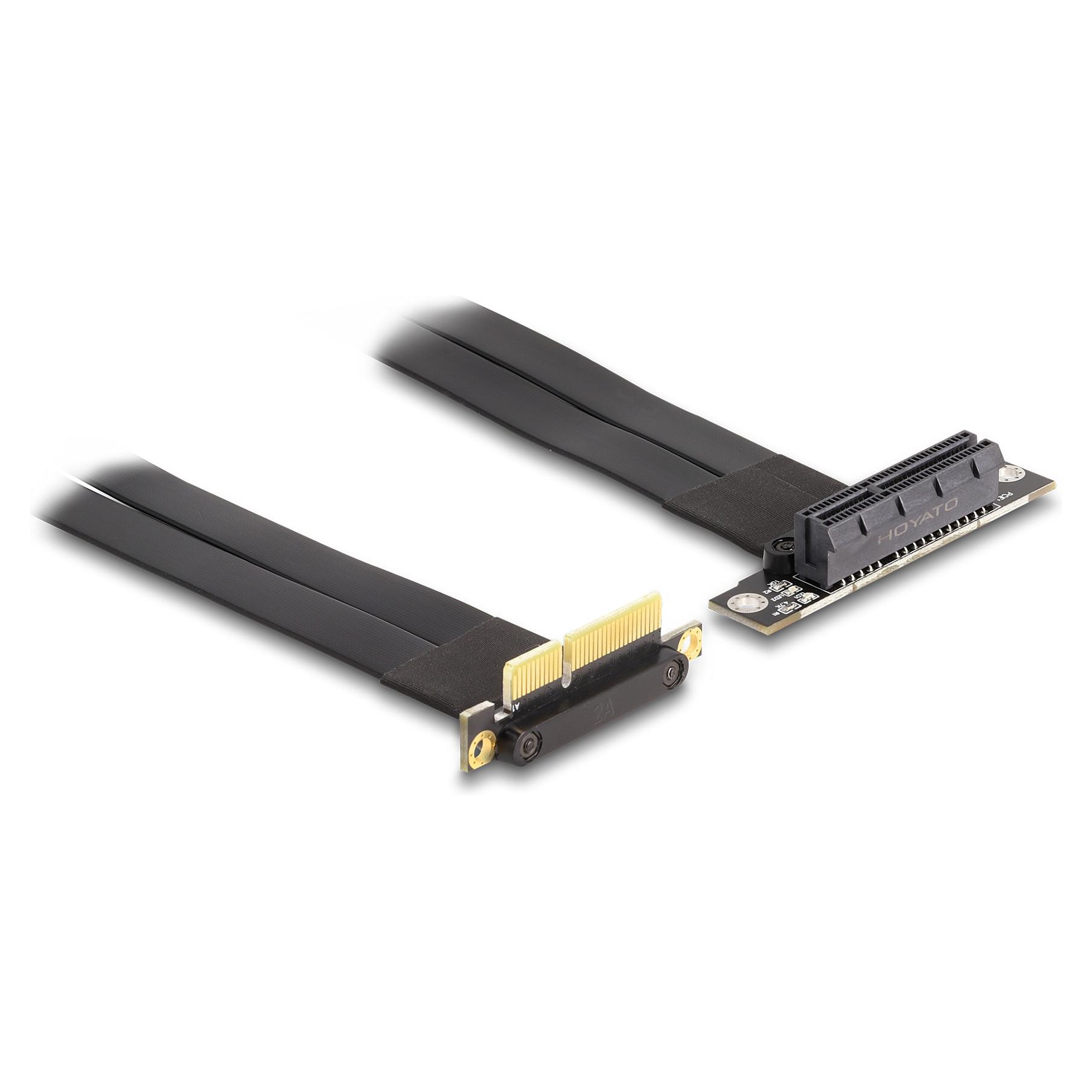 PCI Express-riserkort DeLOCK x4 90° vinklet - 30 cm