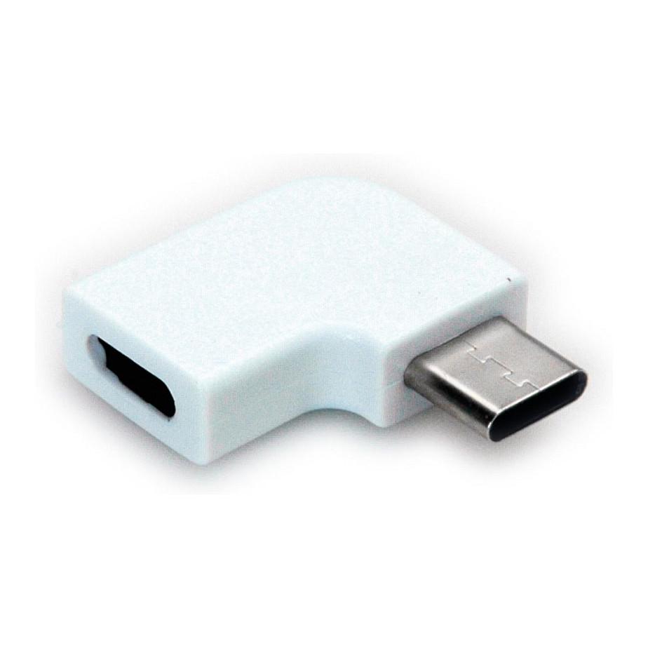 USB-C adapter ROLINE 12.03.2996 - 90° hvid