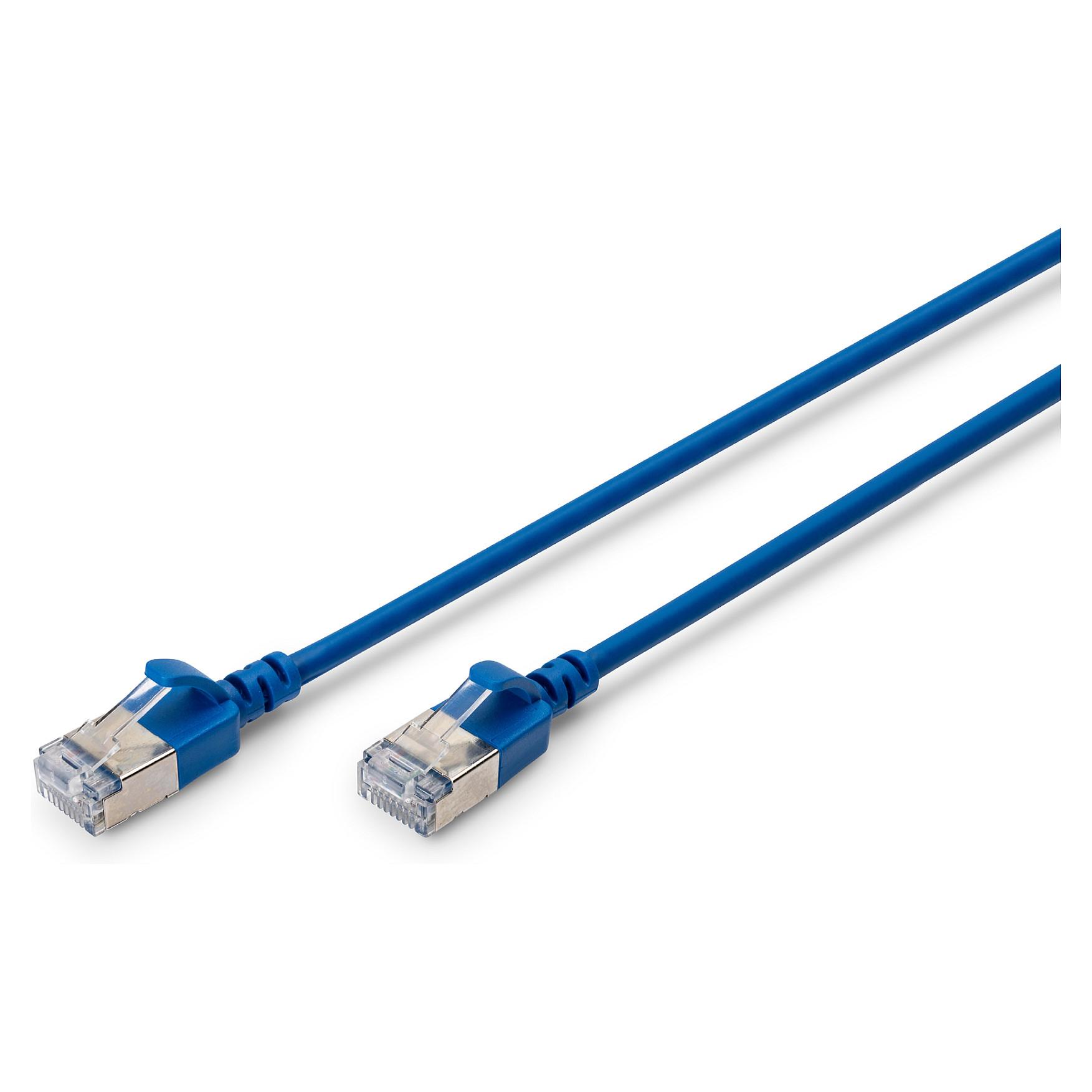 Netværkskabel Digitus CAT 6A F/FTP Slim 3 m - blå