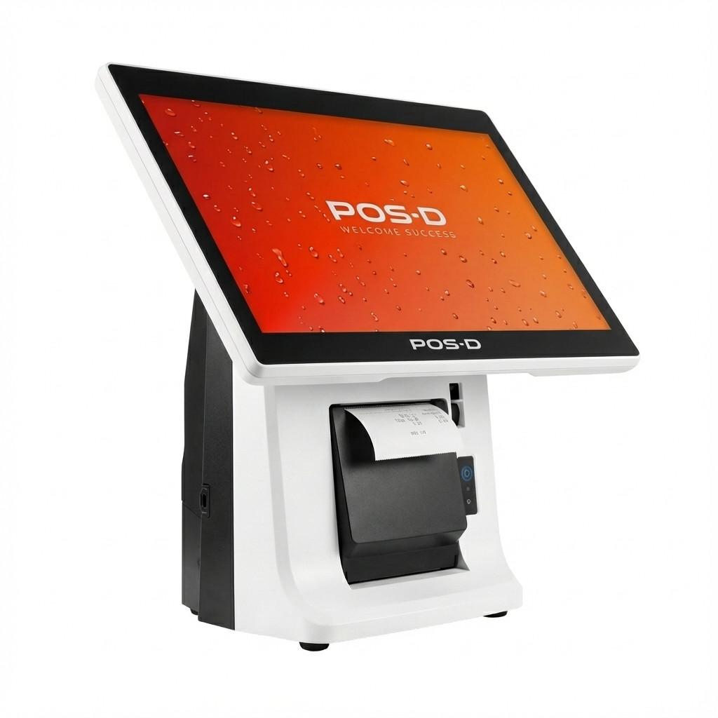 Kasseapparat ALLNET termisk kvitteringsprinter / kasseapparatprinter ALL-PR808, USB/LAN/RS232, hvid