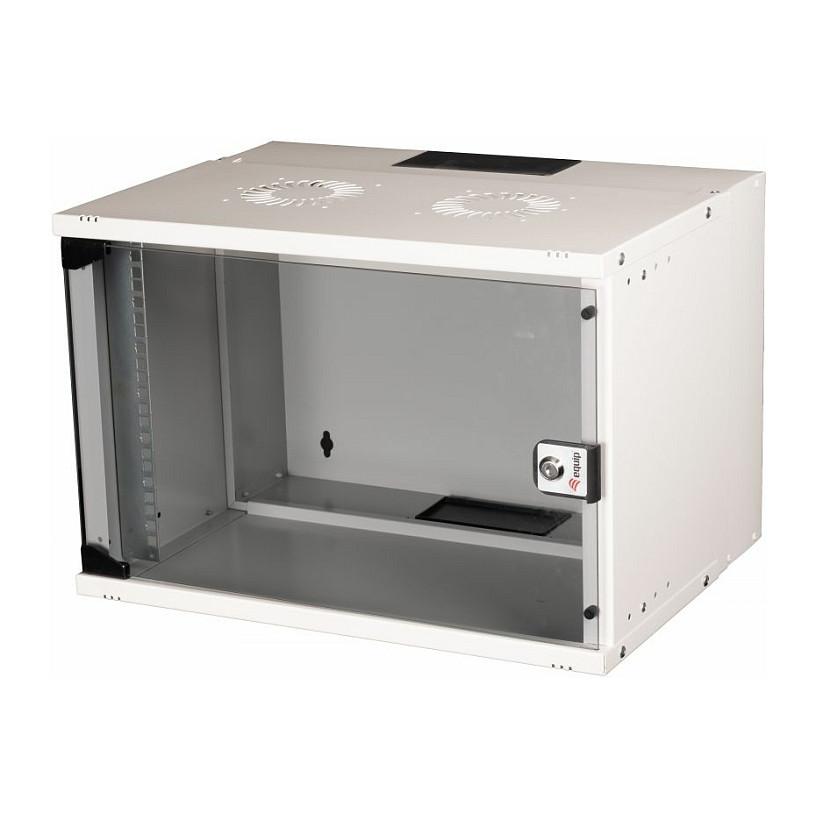 EQUIP Eco Mount 19" vægmonteret rackskab 7U 540 x 400 mm - RAL7035 lysegrå