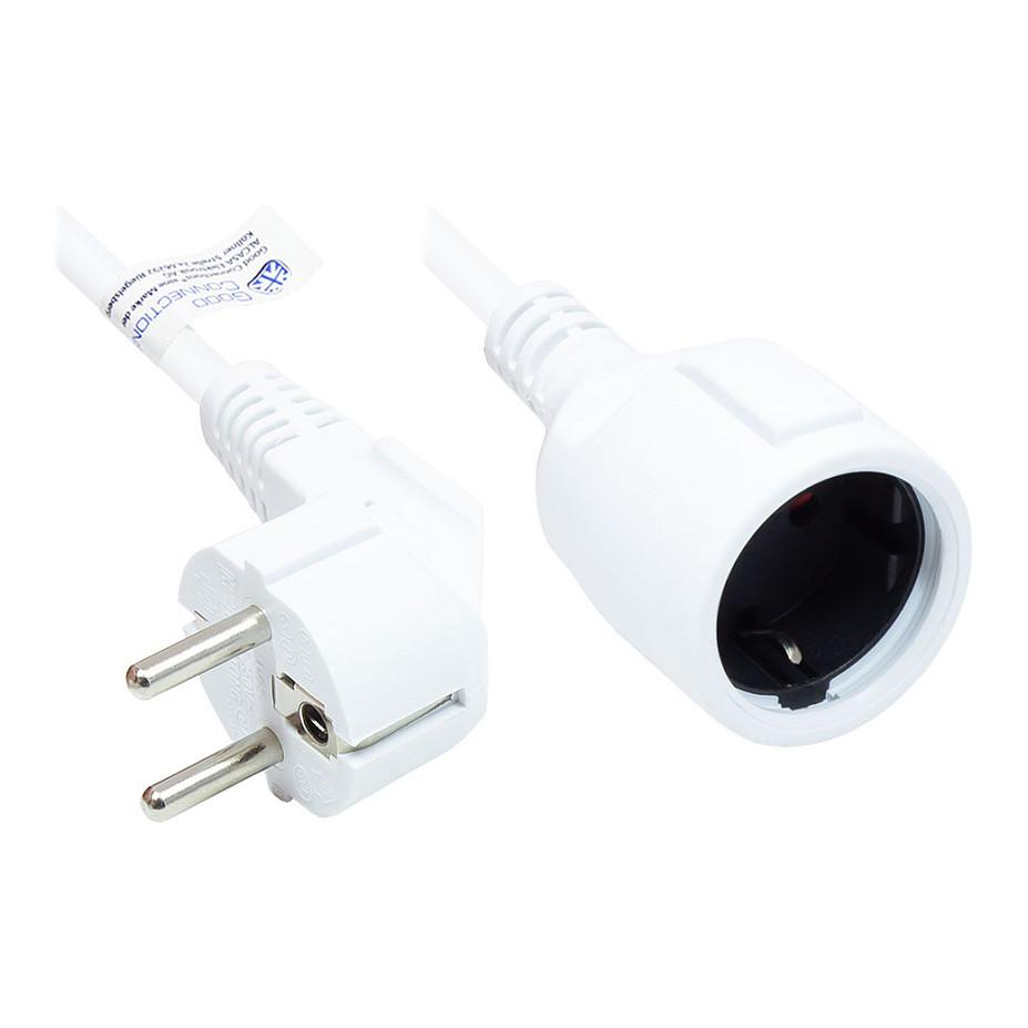 Schuko-forlængerledning econ connect Good Connections - hvid, 10 m