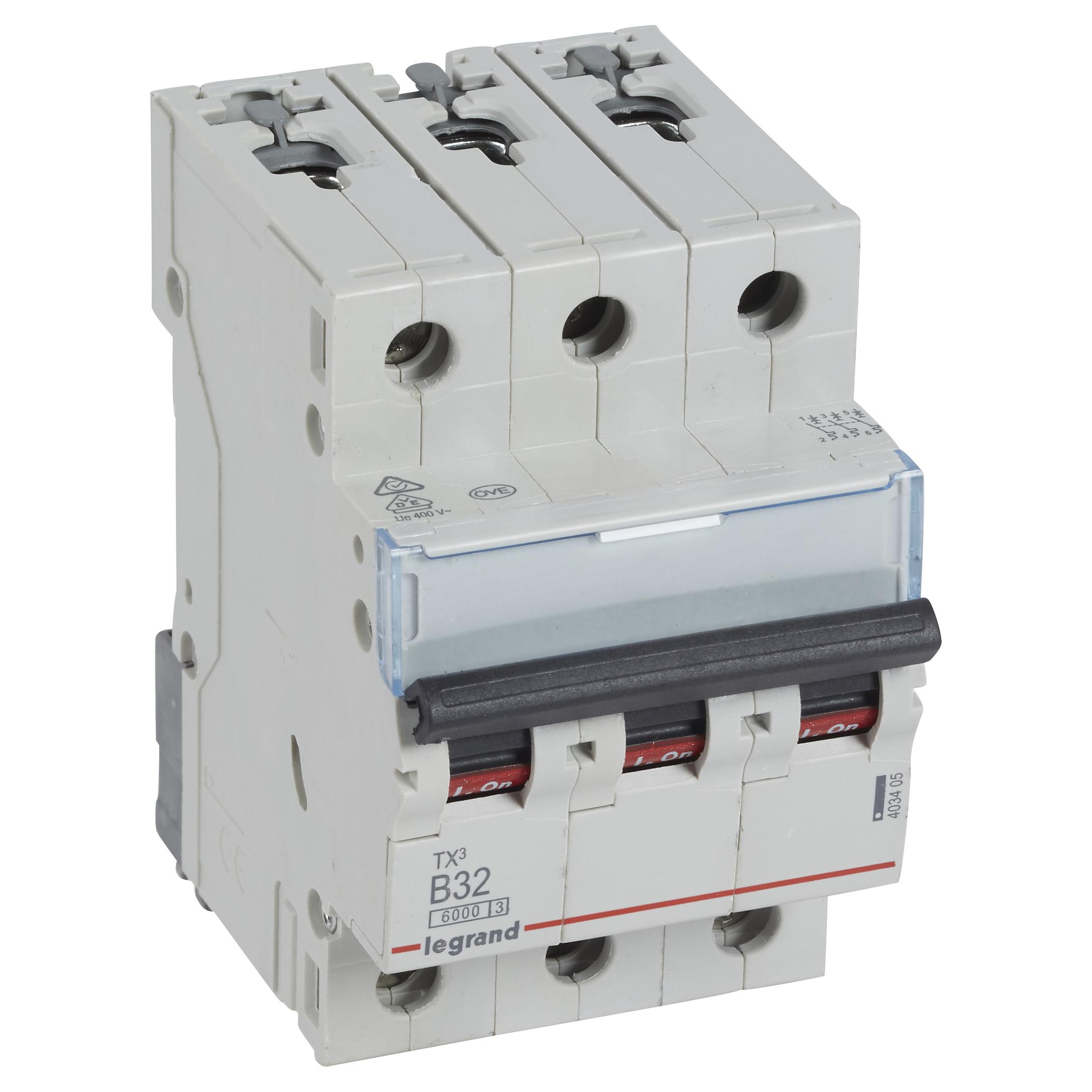 Legrand TX3 kredsløbsafbryder Miniature strømafbryder Type B 3