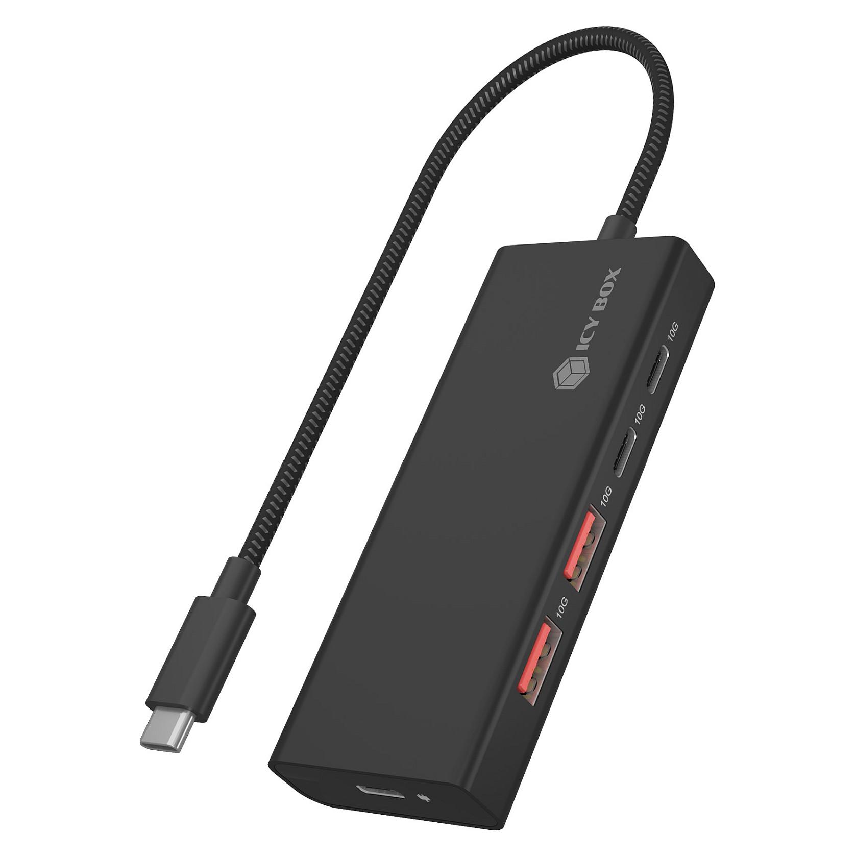 ICY BOX IB-HUB1436-CPD - Hub - 2 x USB 3.2 Gen 2 + 2 x USB-C 3.2 Gen 2 - desktop