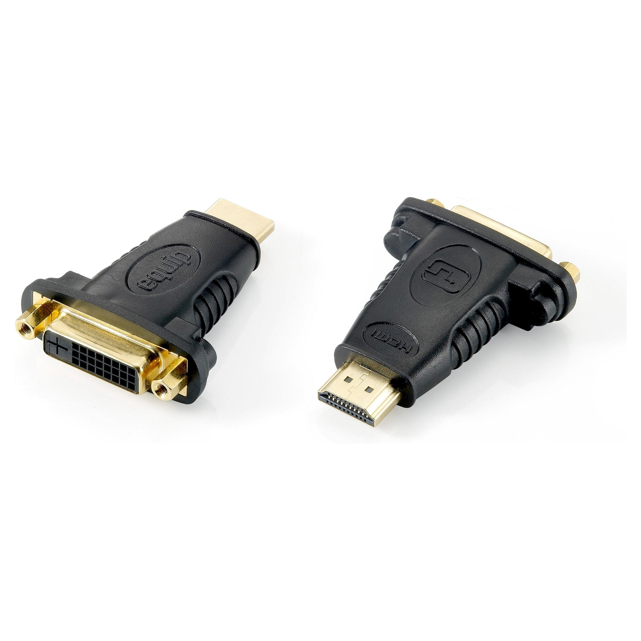 HDMI til DVI-D adapter Equip 118909 - sort