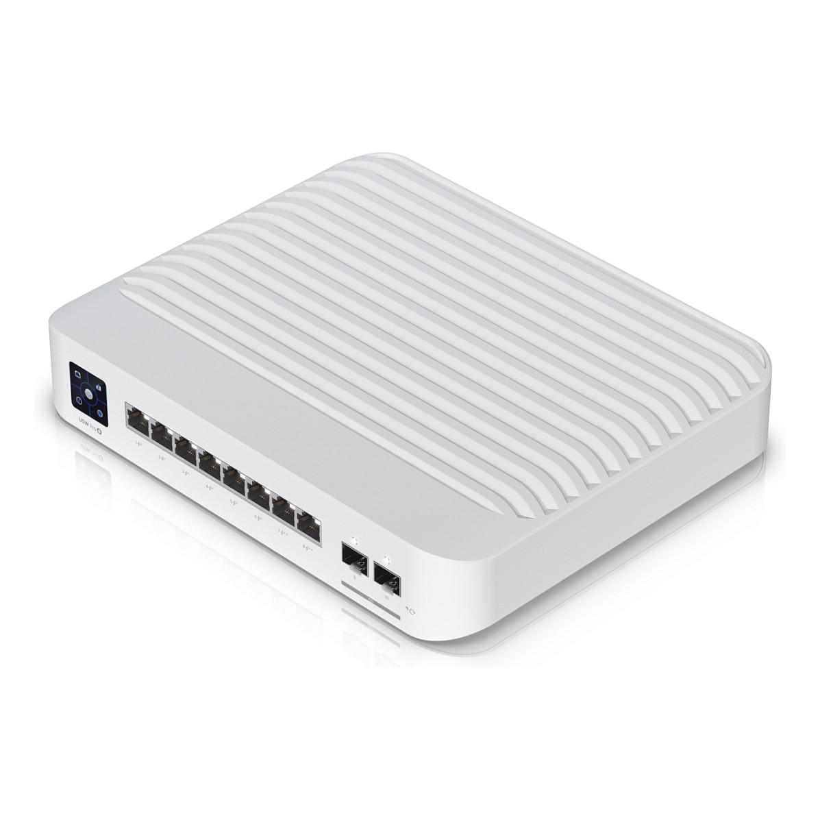 Netværksswitch Ubiquiti UniFi USW-Pro-8-PoE, Managed L2/L3, Gigabit, PoE, 1U, hvid