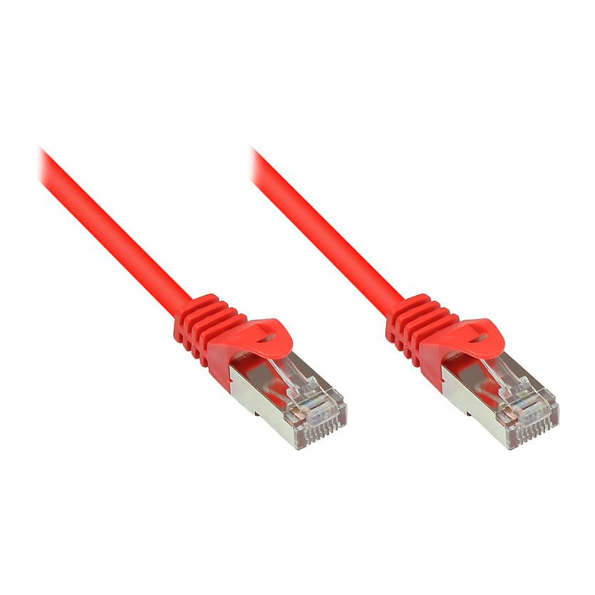Patchkabel econ connect RNS Cat 5e SF/UTP RJ45 - rød, 1,5 m