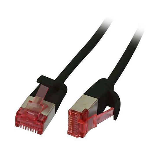 Patchkabel RJ45 CAT6 250Mhz10m schwarz UFTP slimline rund d36mm Synergy 21