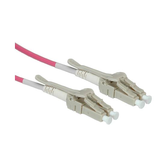 Fiberoptisk kabel ROLINE OM4 LC/LC 50/125 µm - violet, 0,5 m