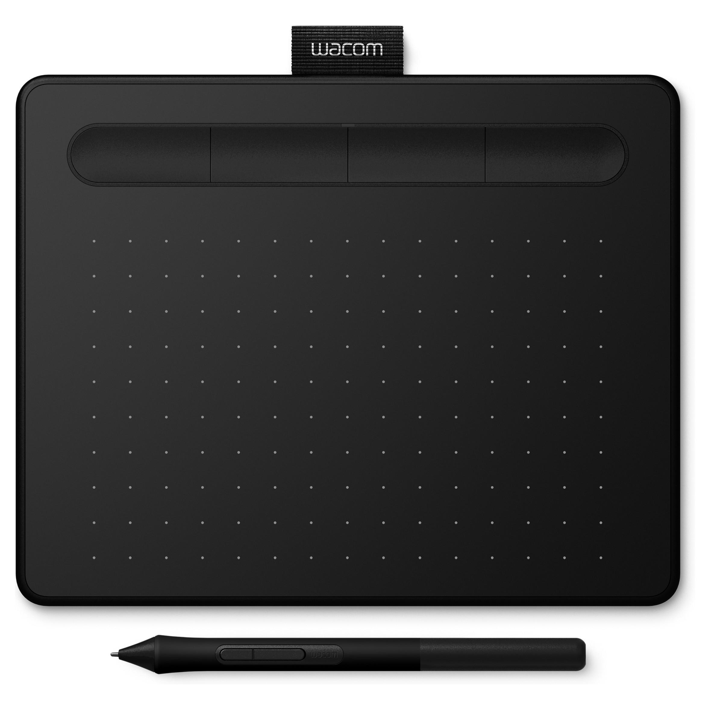 Wacom Intuos Creative Pen Small - Digitizer - 15.2 x 9.5 cm - elektromagnetisk - 4 knapper - kablet - USB - sort
